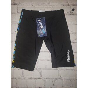 Nwt Flow Gear Competitive Swim Suit Youth Sz 24 Black